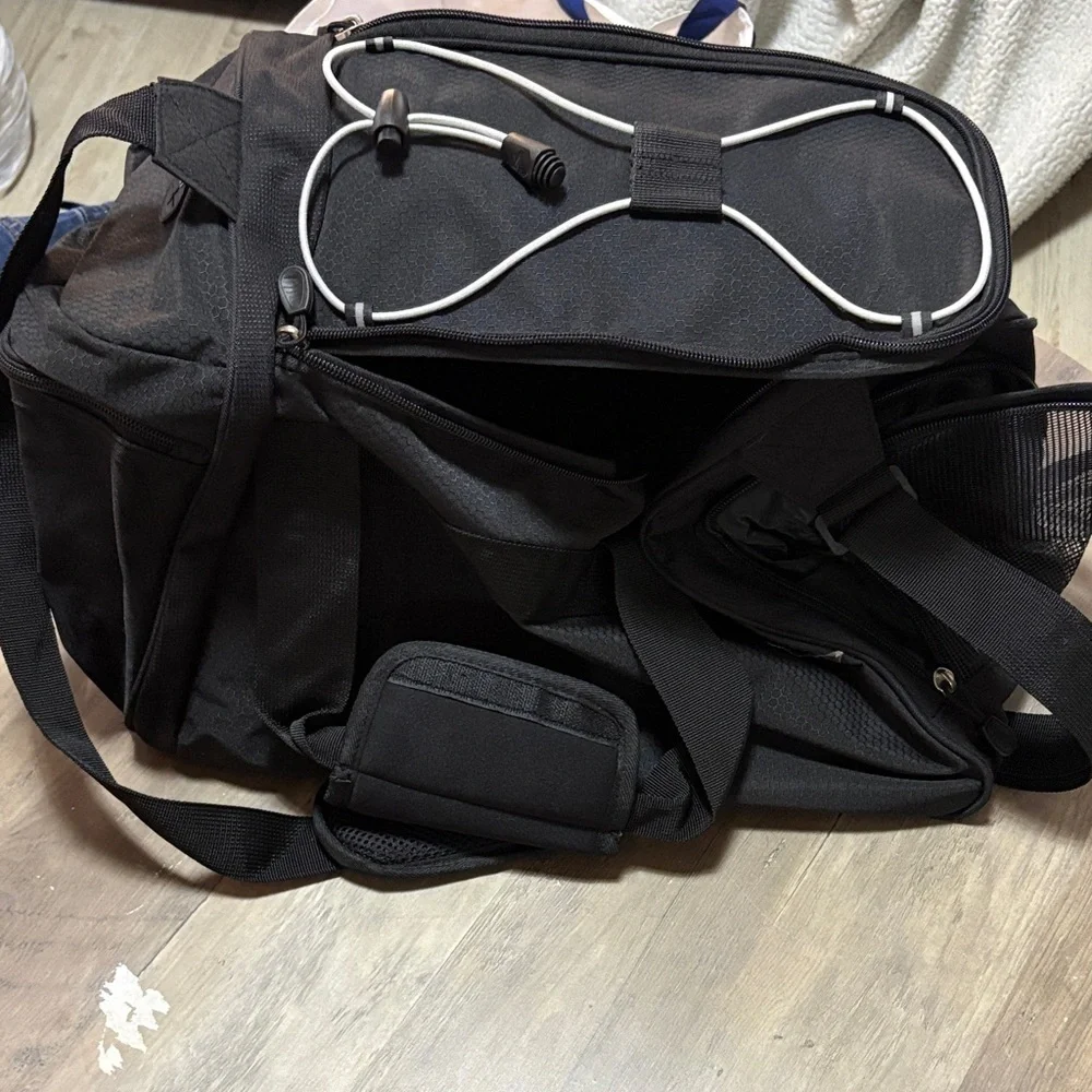 High Sierra Black and Yellow M22 Travel Duffel